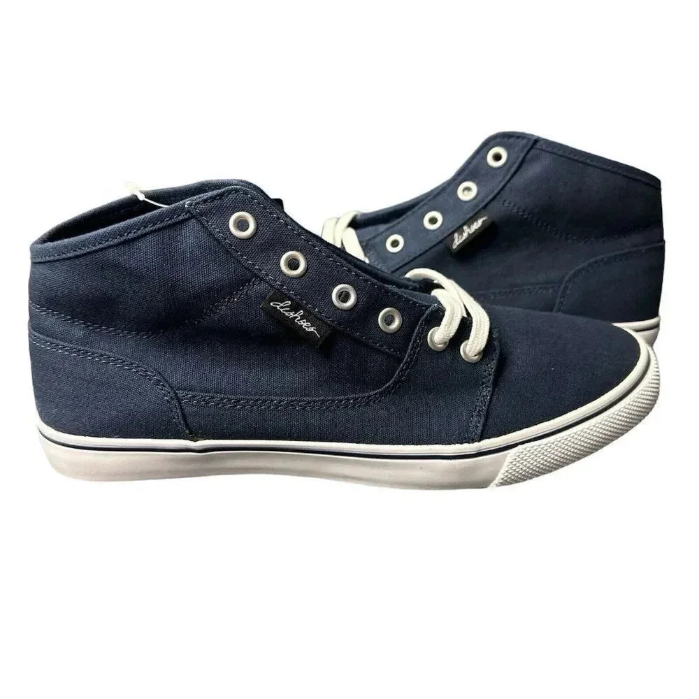 DC Bristol Mid Canvas Women's Casual Skate Shoe Blue Size 8